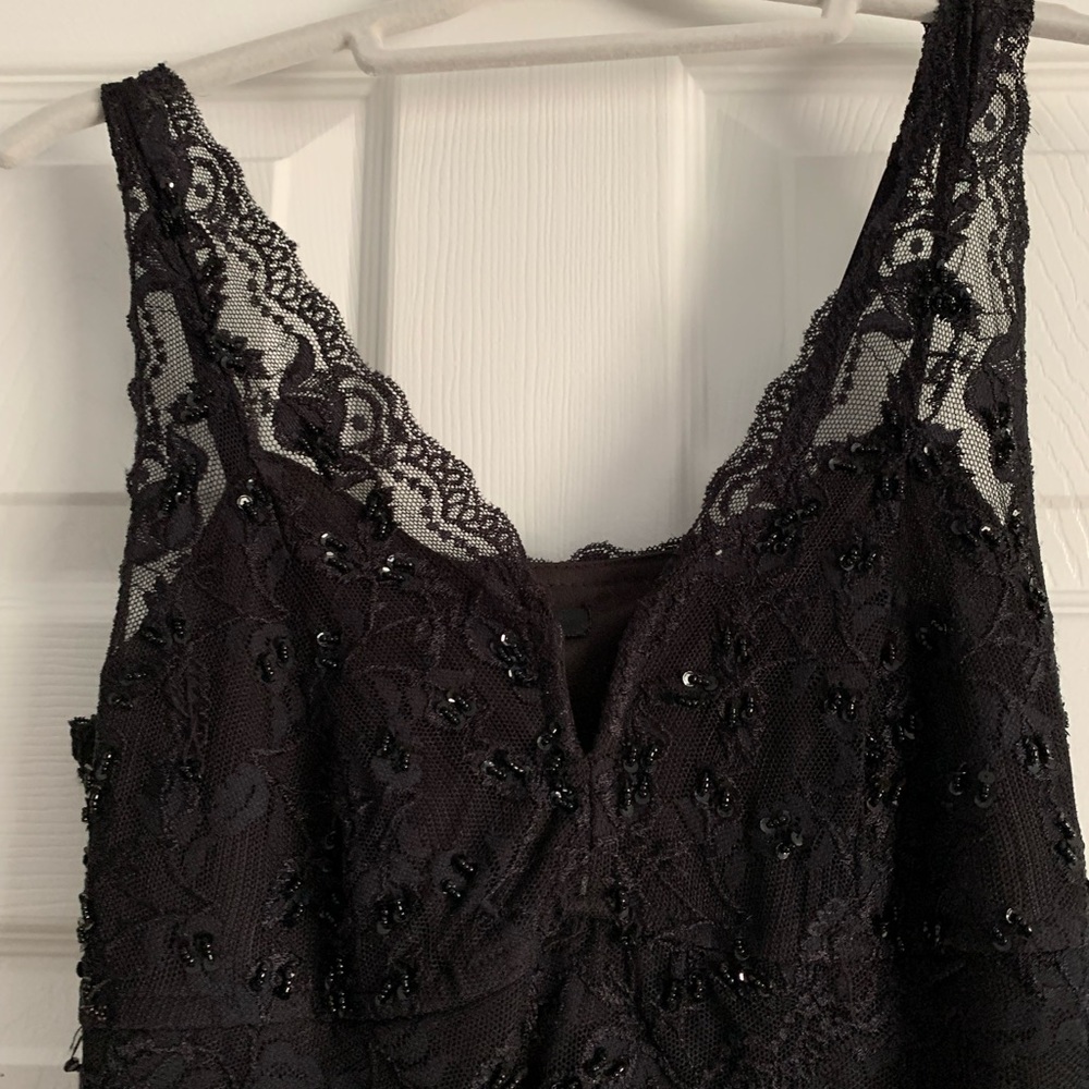 Black beaded dress. Barely worn. Size 4